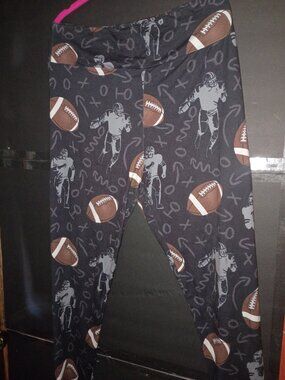 Football Yoga Waist One Size Leggings OS Buttery Soft canah curvy sized
